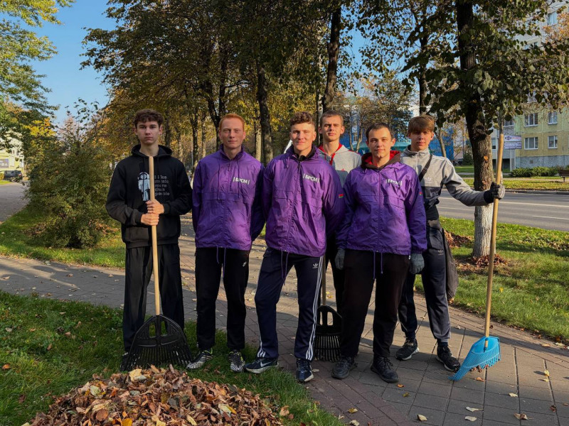 Волонтеры БРСМ из Солигорска навели порядок на городских улицах
